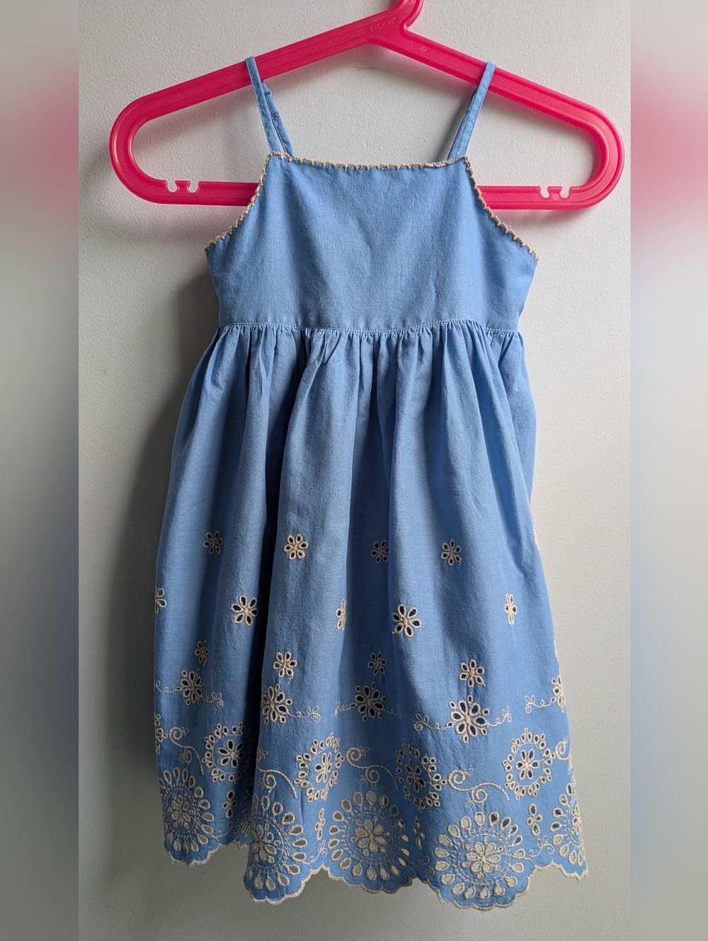 Baby Gap Blue Eyelet Sundress Size 12-18 Months